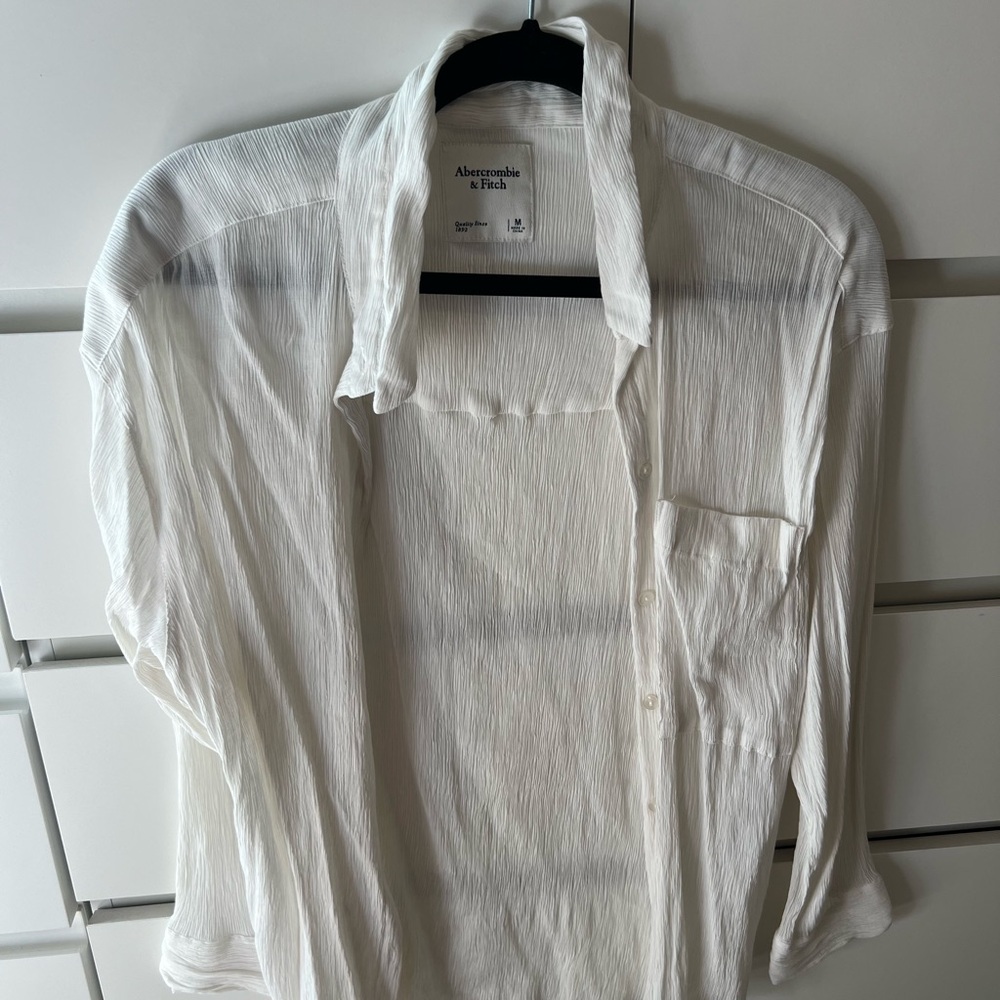Abercrombie & Fitch Sheer Button Up
